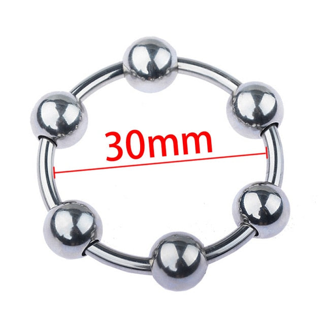 6 Sizes Metal Penis Ring