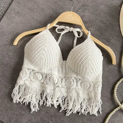 Camisole Halter Crochet Knit