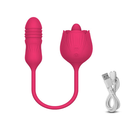 Rose Shape Vagina Sucking Vibrator