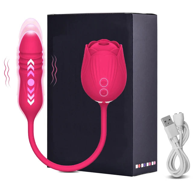 Rose Shape Vagina Sucking Vibrator