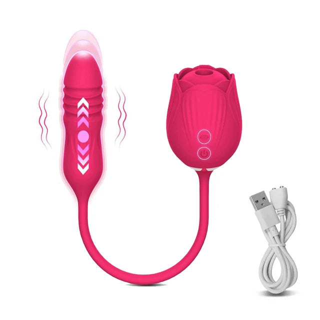 Rose Shape Vagina Sucking Vibrator