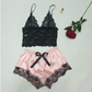 Lace Satin Sleepwear Set