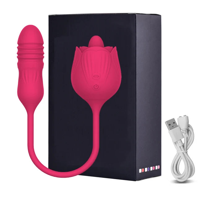 Rose Shape Vagina Sucking Vibrator