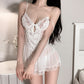 Carina Lace Rimmed Satin Nightgown