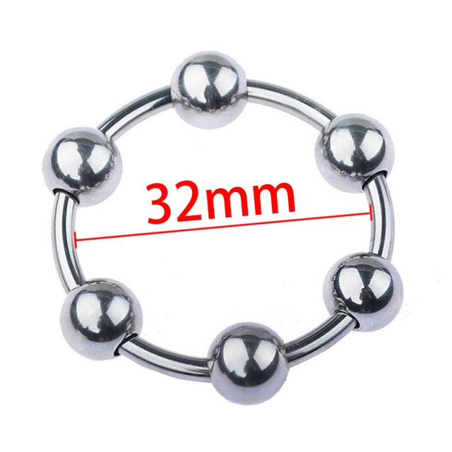 6 Sizes Metal Penis Ring