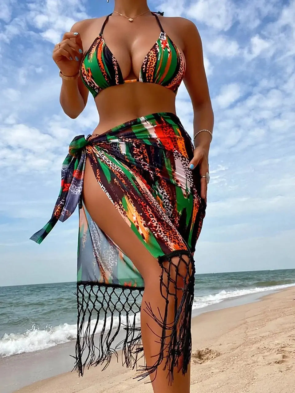 Tassel 3 Pieces Swimwear