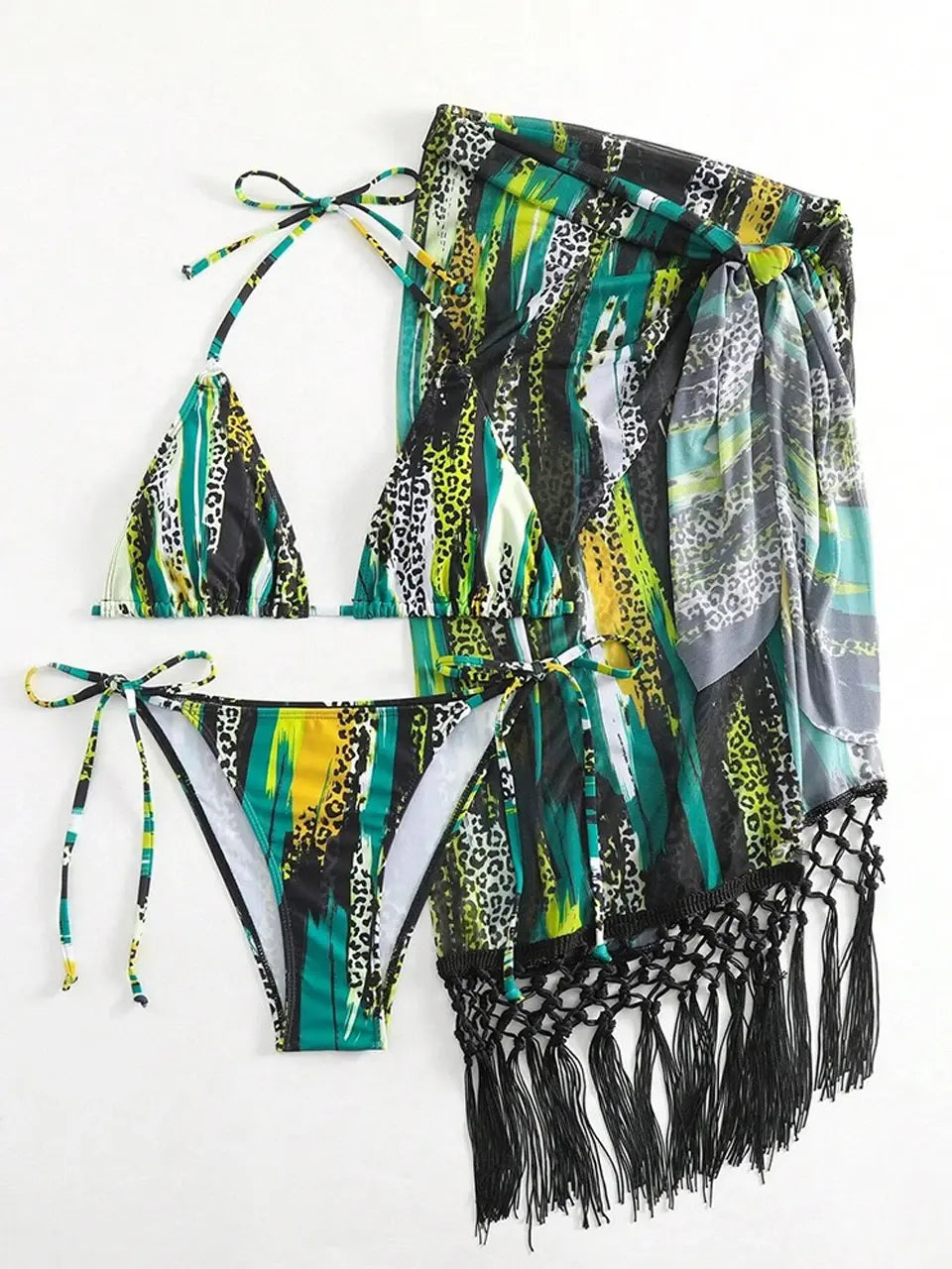 Tassel 3 Pieces Swimwear