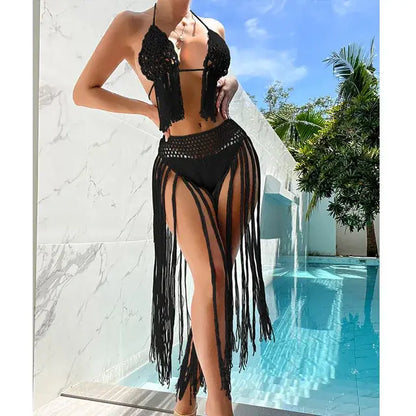 Two Piece Knit Crochet Swimsuit