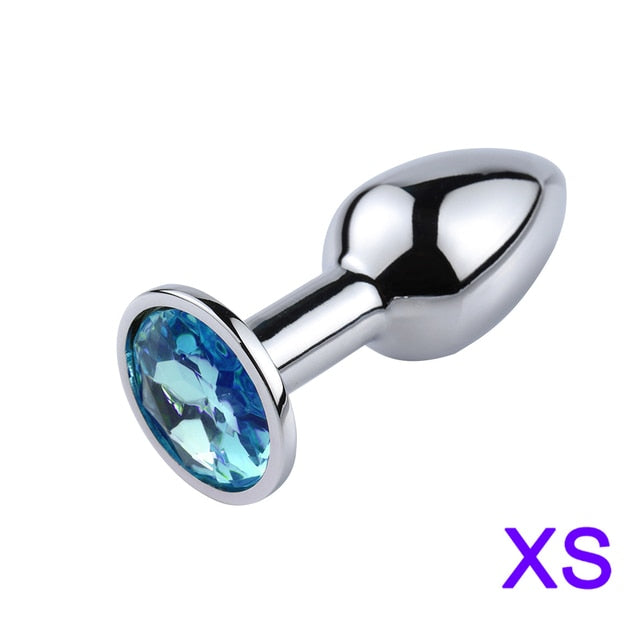 Mini Sexy Jelly Color Metal Anal Plug