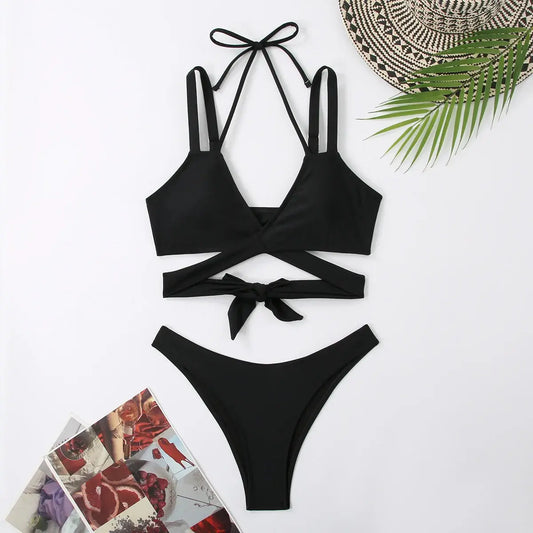 Women Strap Ties Swimwear