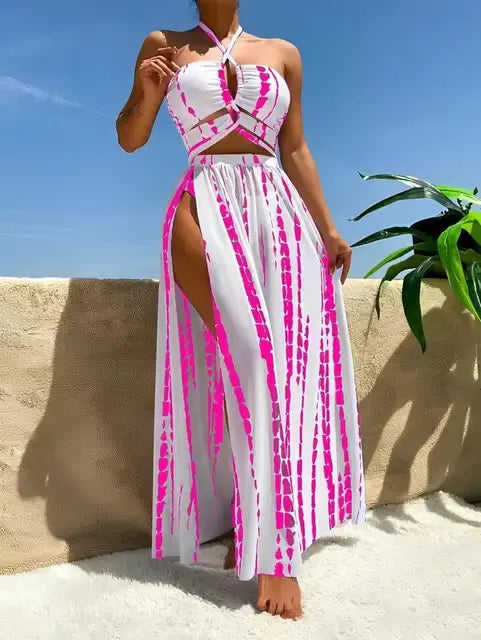 Halter 3 Pieces Swimwear