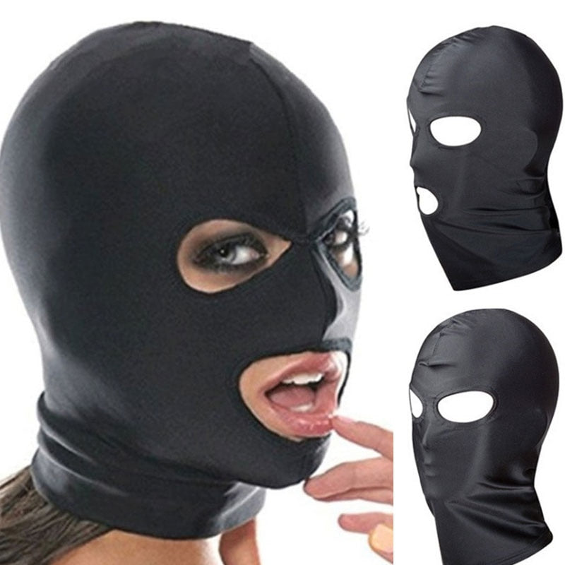 Fetish Open Mouth Hood Mask