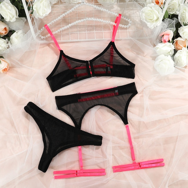 Transparent Color Straps - Qetesh Lingerie