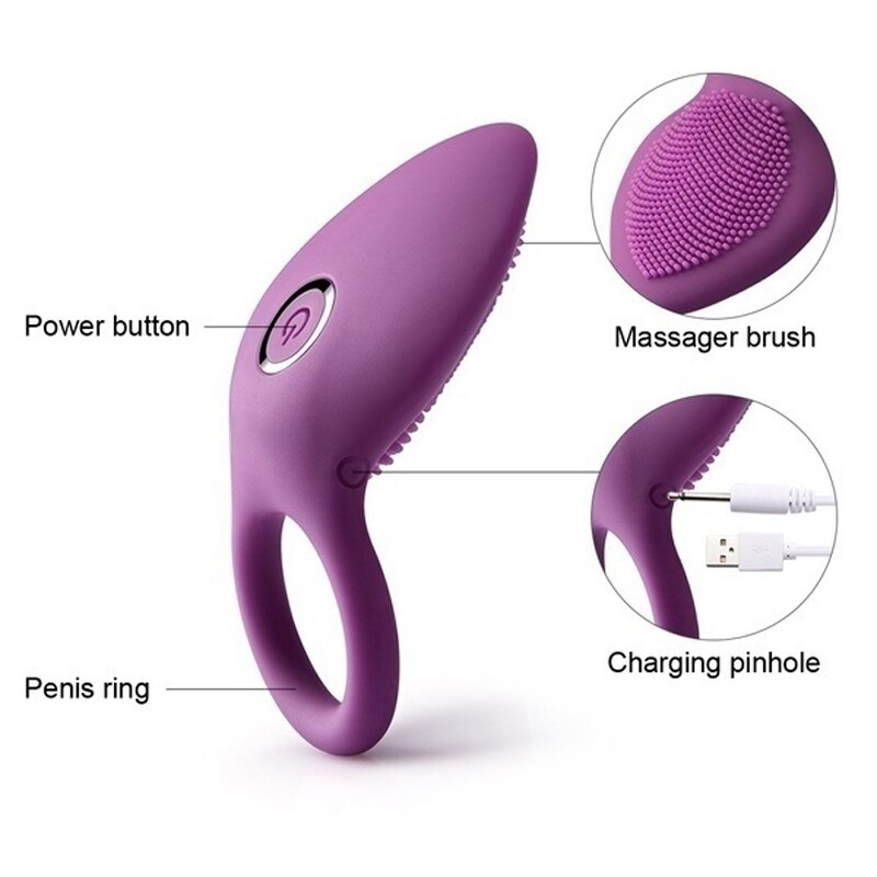 Clitoris Stimulator G Spot Penis Cock Ring