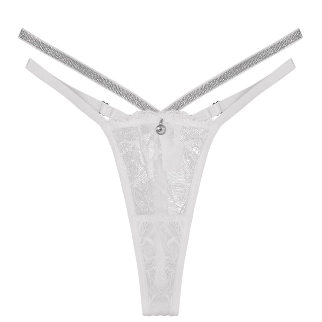 Rhinestone See Through Female Underwear - Qetesh Lingerie