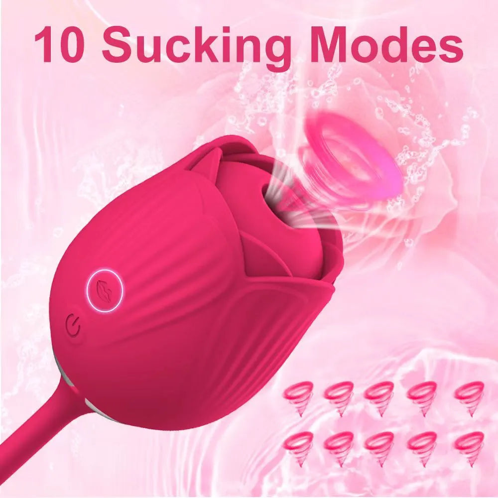 Rose Shape Vagina Sucking Vibrator