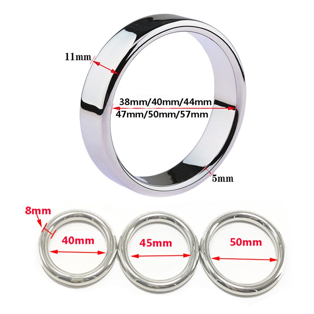 6 sizes Stainless Steel Male Ring