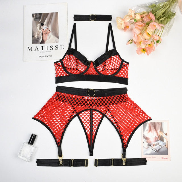 Luxury See Through G-string Sexy Set - Qetesh Lingerie