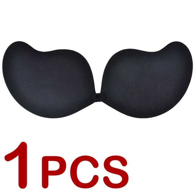 1/2 Pair Strapless Invisible Sticky Bra - Qetesh Lingerie