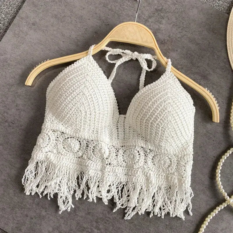 Camisole Halter Crochet Knit