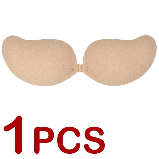 1/2 Pair Strapless Invisible Sticky Bra - Qetesh Lingerie