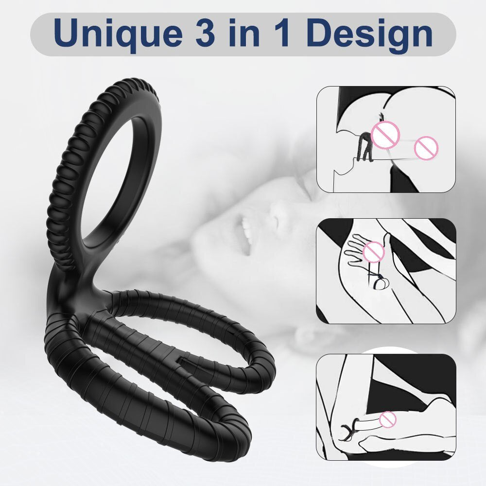 Cock Ring Silicone Penis Lock Ring