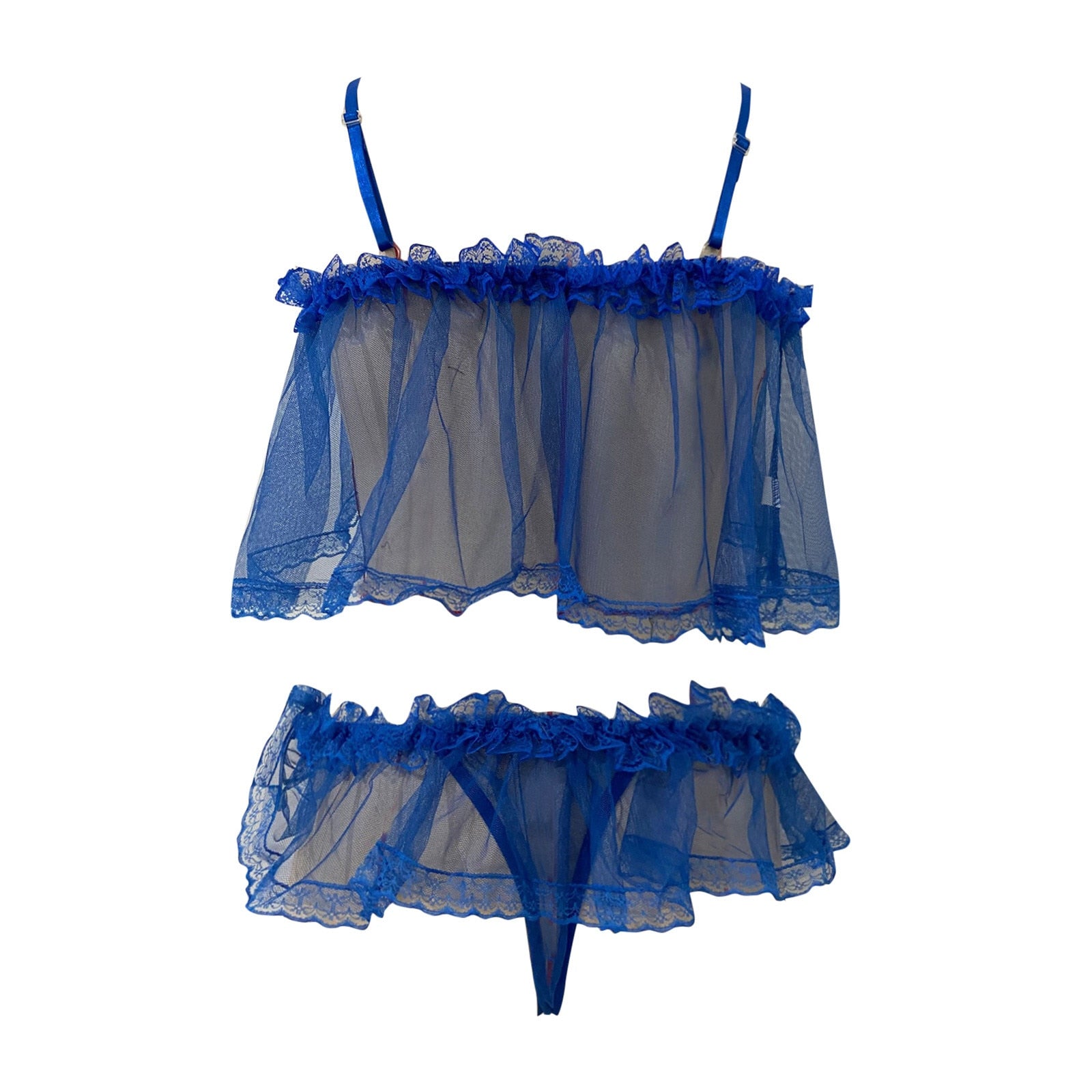 Transparent Mesh Lingerie Set - Qetesh Lingerie