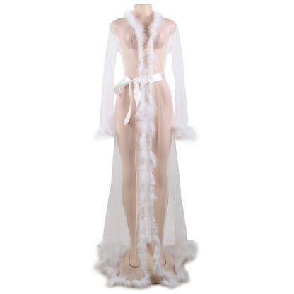 Unforgettable Feathers Nightgown - Qetesh Lingerie