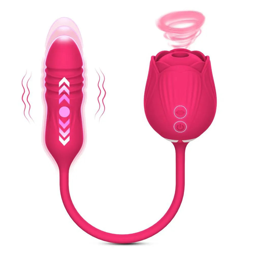 Rose Shape Vagina Sucking Vibrator