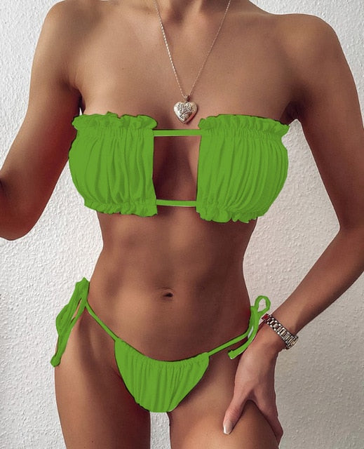 Wild Bandeau Swimsuit