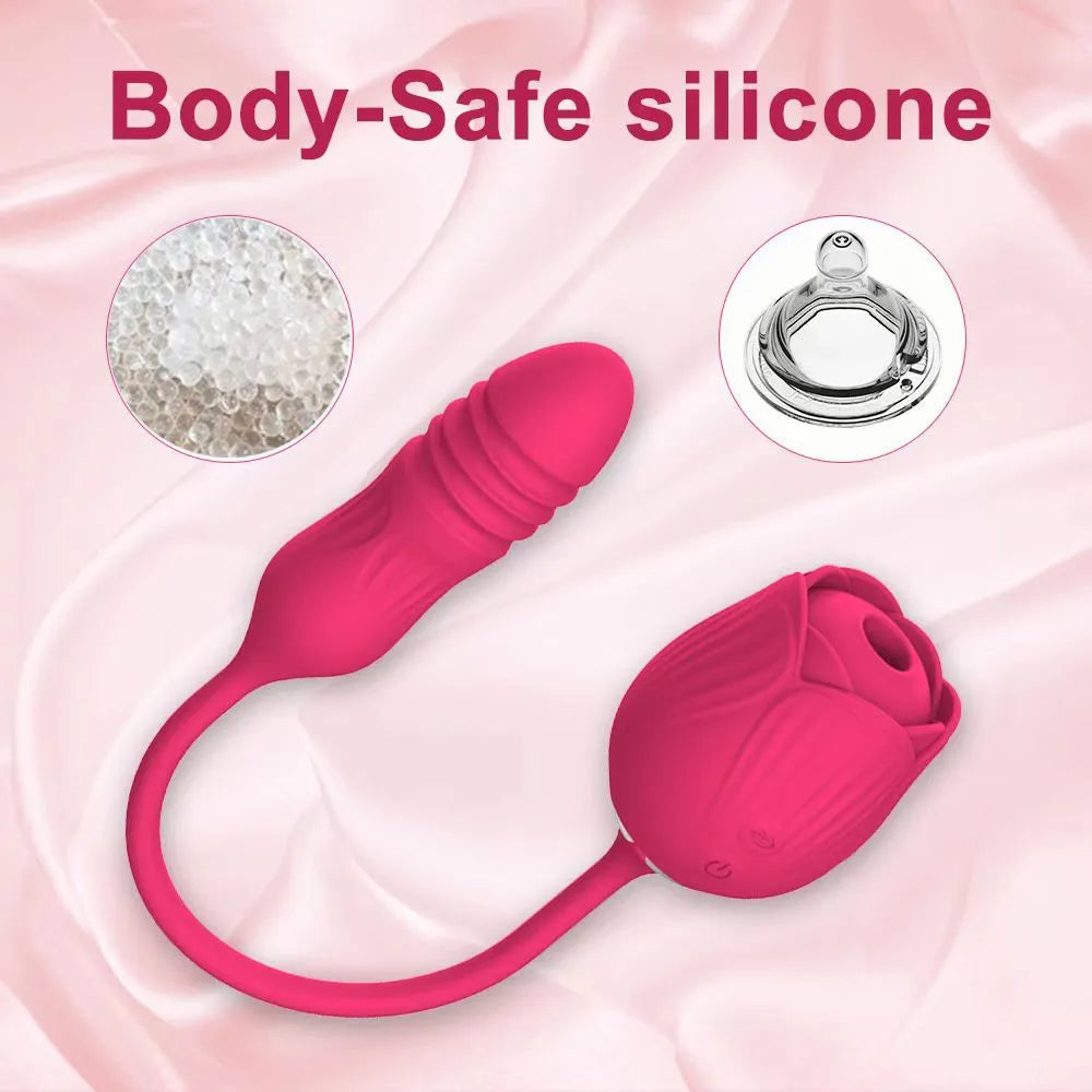 Rose Shape Vagina Sucking Vibrator