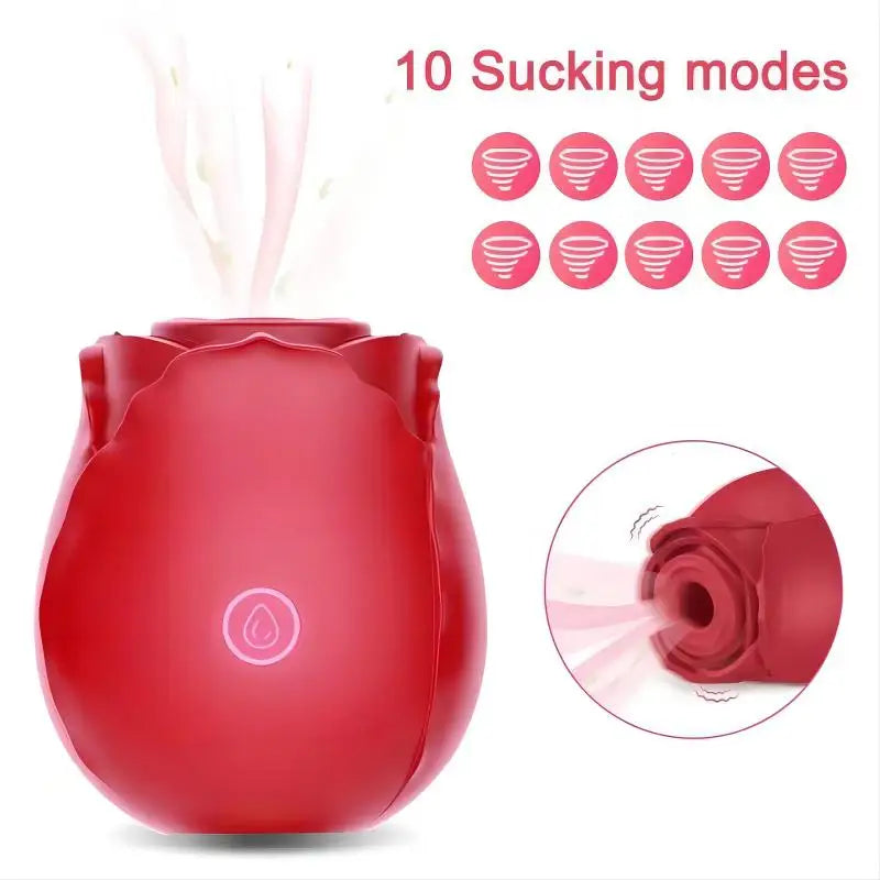 Rose Shape Vagina Sucking Vibrator