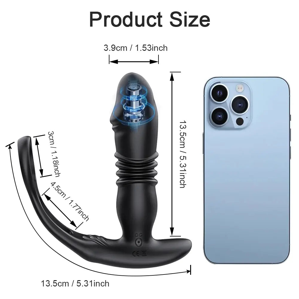 Thrusting Butt Plug for Men Prostate Massager