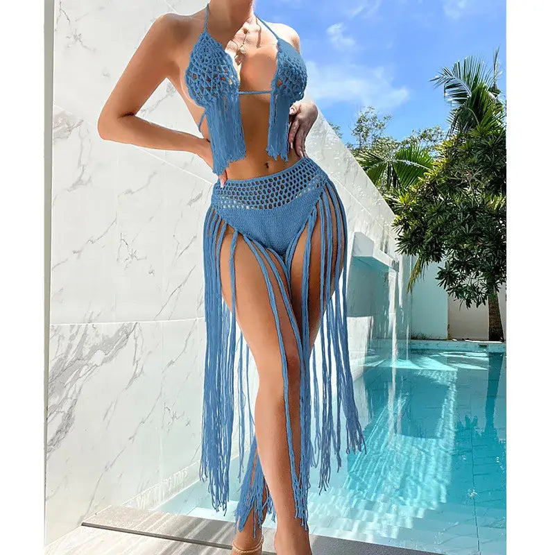 Two Piece Knit Crochet Swimsuit