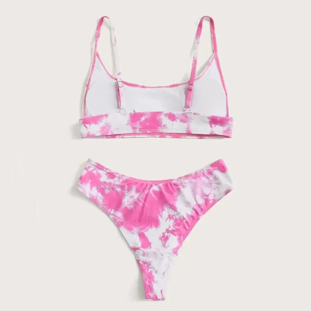 Tie-Dye Pattern Swimwear