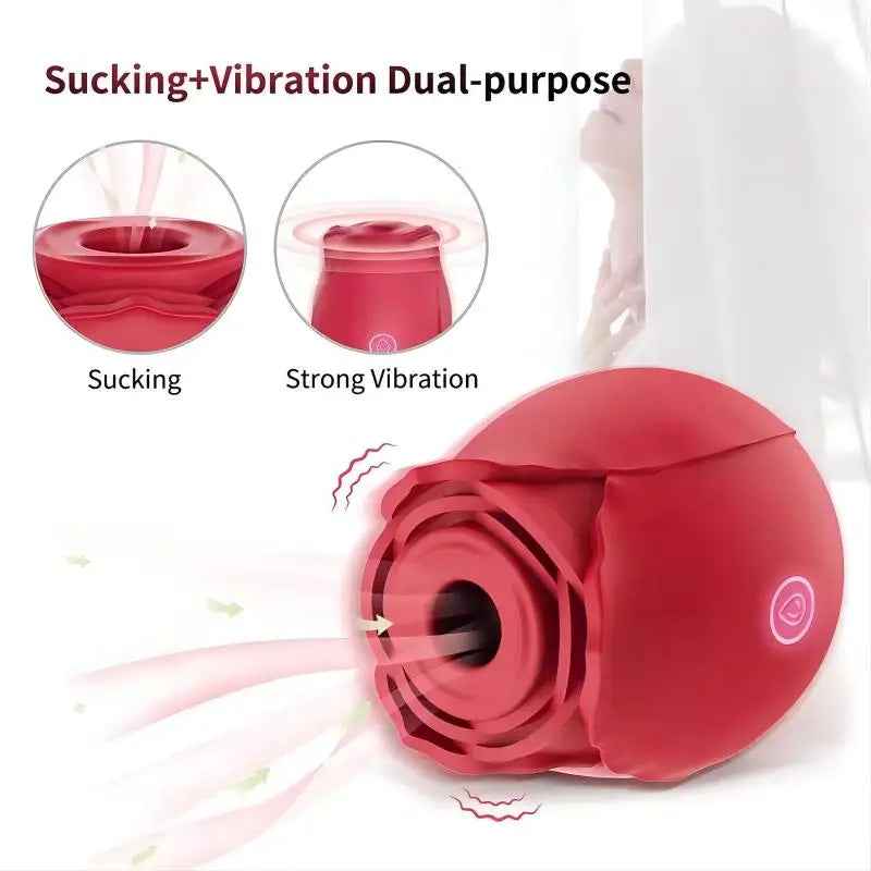 Rose Shape Vagina Sucking Vibrator