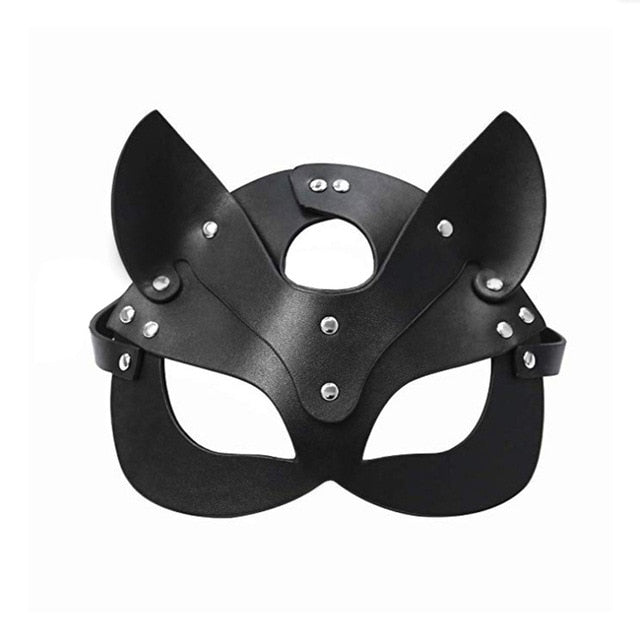 Leather Eye Mask Body Bondage Adult Toy - Qetesh Lingerie