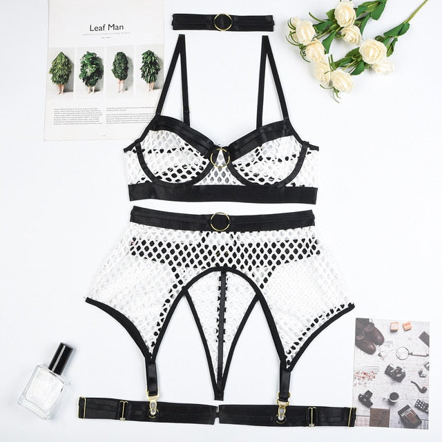 Luxury See Through G-string Sexy Set - Qetesh Lingerie