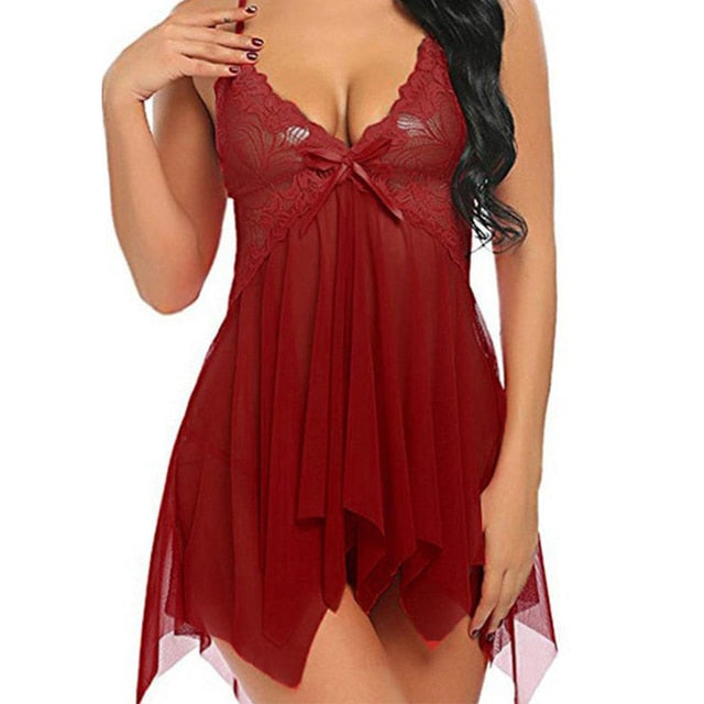 Sexy Lingerie Nightgowns Satin - Qetesh Lingerie