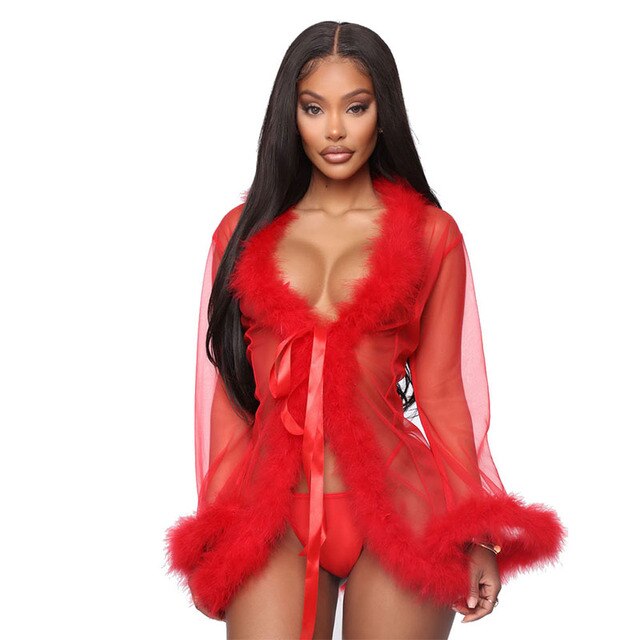 Sexy Bathrobe Sleepwear - Qetesh Lingerie