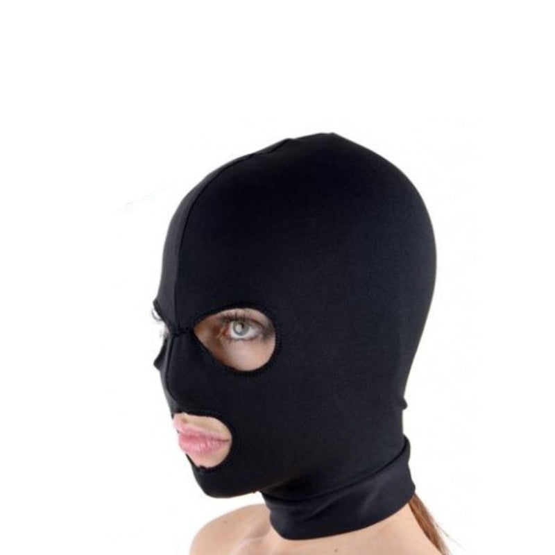 Fetish Open Mouth Hood Mask