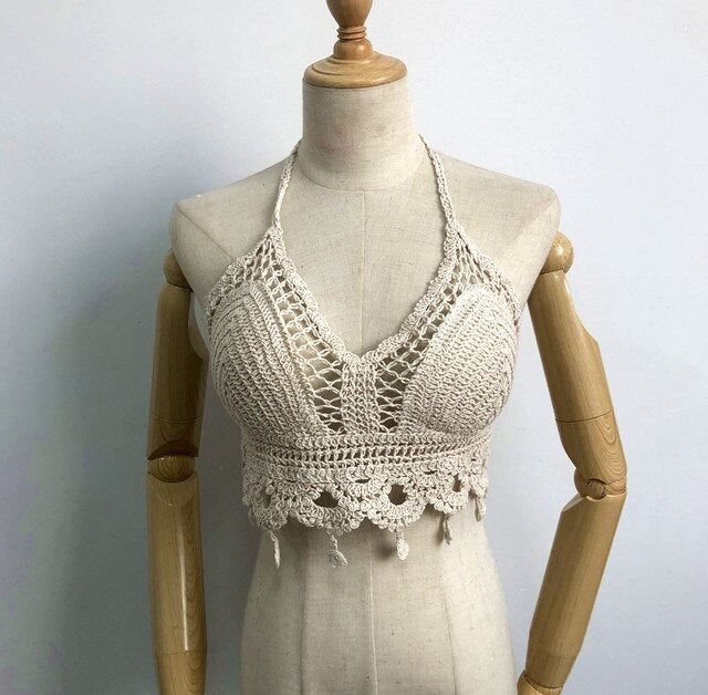 sexy tassels crochet camisole - Qetesh Lingerie