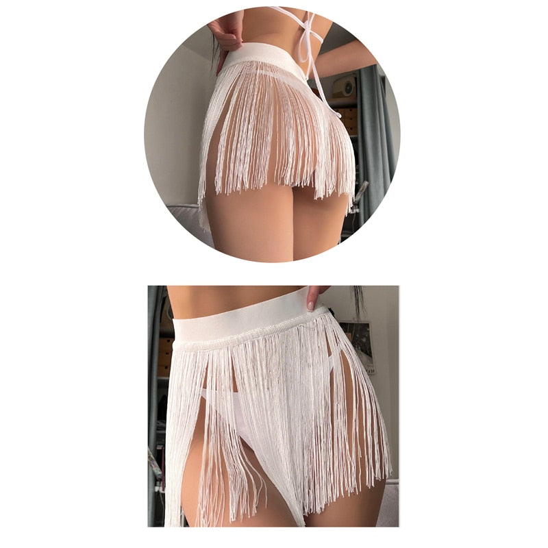 Tassel Beach Sexy Party Swimwear - Qetesh Lingerie