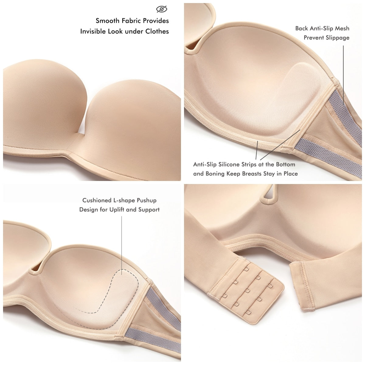 Silicone Strapless Bra