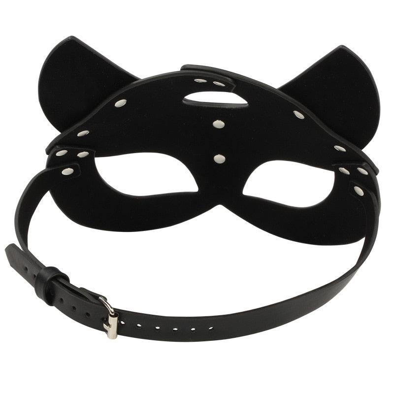 Charlotte Leather Mask - Qetesh Lingerie