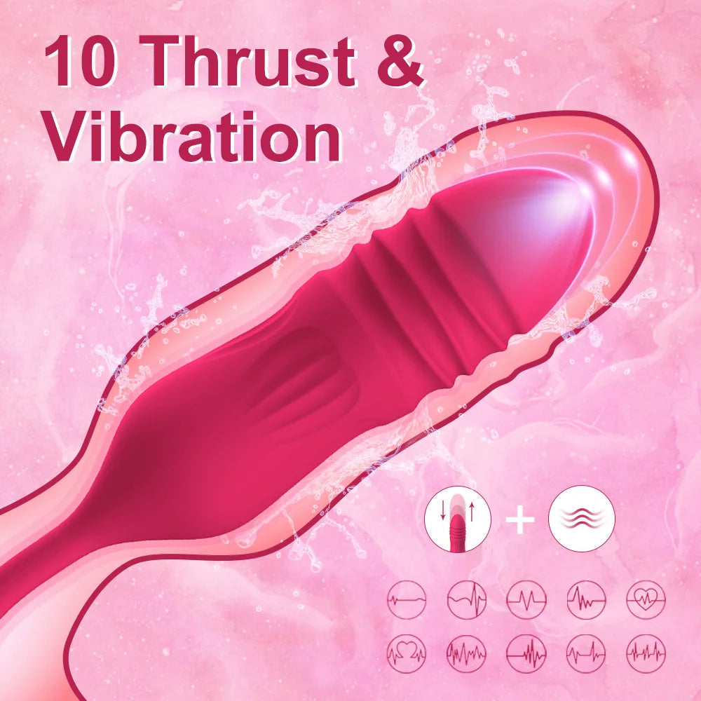 Rose Shape Vagina Sucking Vibrator