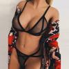 Deep V Exposed Set - Qetesh Lingerie