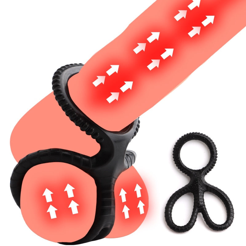 Cock Ring Silicone Penis Lock Ring