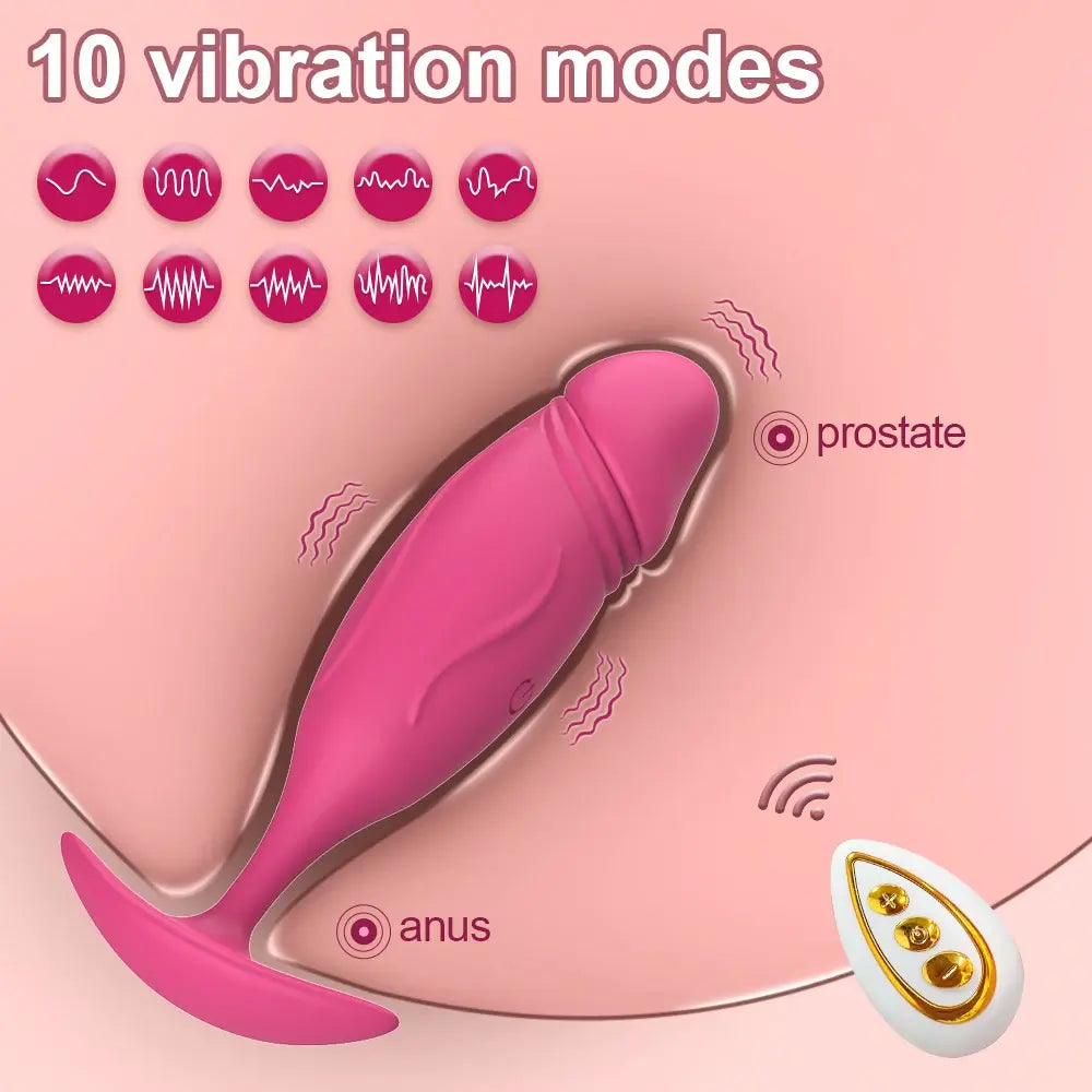 Unisex Anal Plug Vibrator f